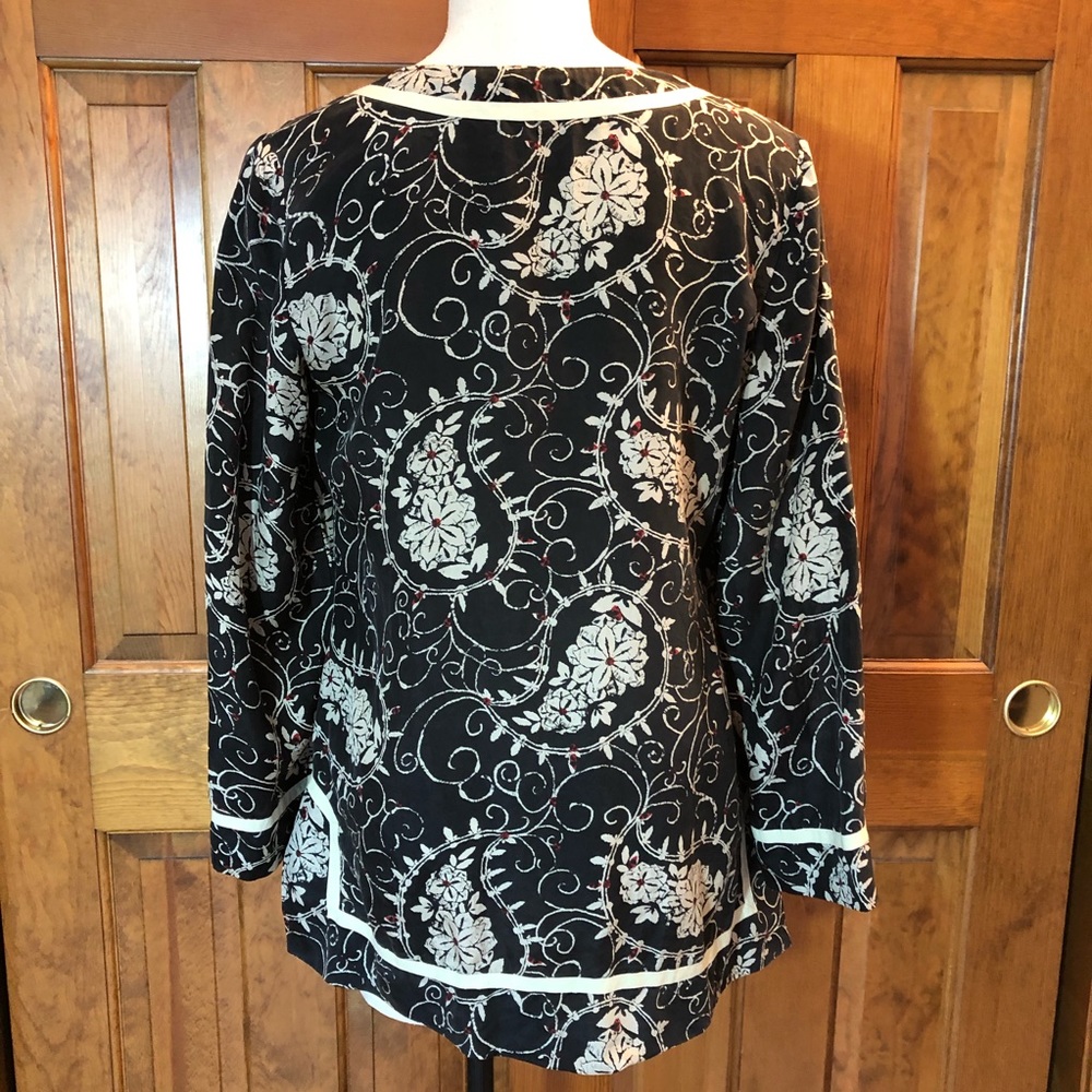 Adrianna Papell Silk Tunic S - Picture 3 of 7